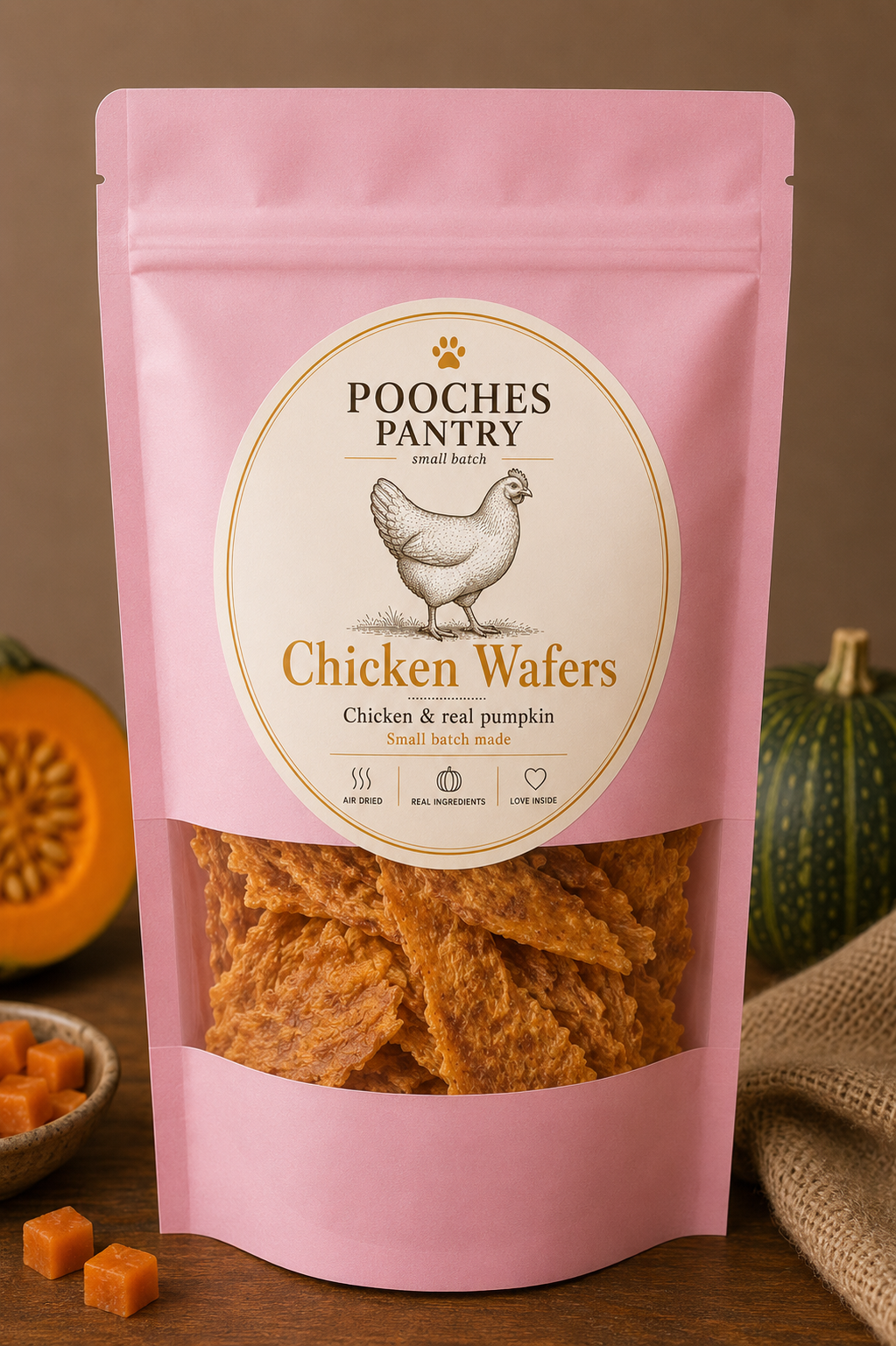 Chicken & Pumpkin Wafers